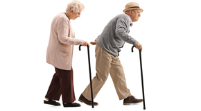Sitka back pain affects gait and walking patterns