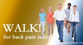 Arctic Chiropractic, Sitka urges Sitka back pain sufferers to walk to ease back pain and related pain.