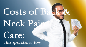 Arctic Chiropractic, Sitka explains the various costs associated with back pain and neck pain care options, both surgical and non-surgical, pharmacological and non-drug. 