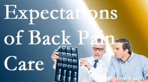 The pain relief expectations of Sitka back pain patients influence their satisfaction with chiropractic care. What is realistic?