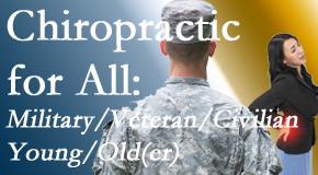 Arctic Chiropractic, Sitka provides back pain relief to civilian and military/veteran sufferers and young and old sufferers alike!