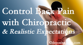 Arctic Chiropractic, Sitka helps patients set realistic goals and find some control of their back pain and neck pain so it doesn’t necessarily control them. 