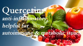 Arctic Chiropractic, Sitka describes the benefits of quercetin for autoimmune, metabolic, and inflammatory diseases. 