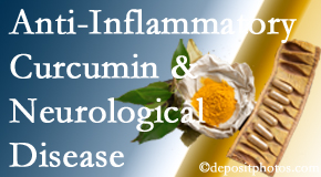 Arctic Chiropractic, Sitka presents new findings on the benefit of curcumin on inflammation reduction and even neurological disease containment.