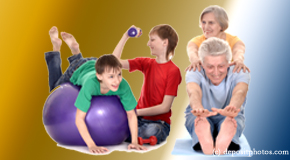 Sitka exercise image of young and older people as part of chiropractic plan