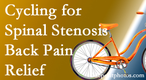 Arctic Chiropractic, Sitka encourages exercise like cycling for back pain relief from lumbar spine stenosis.