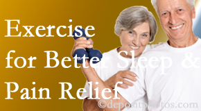 Arctic Chiropractic, Sitka incorporates the suggestion to exercise into its treatment plans for chronic back pain sufferers as it improves sleep and pain relief.