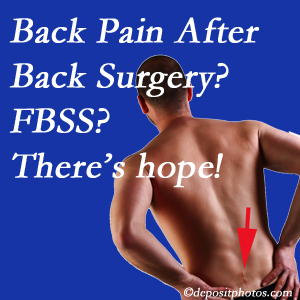 Sitka chiropractic care offers a treatment plan for relieving post-back surgery continued pain (FBSS or failed back surgery syndrome).
