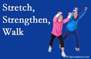 image of Sitka spinal stenosis exercise and walking