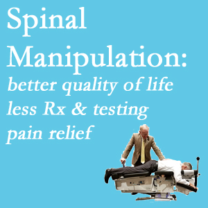 The Sitka chiropractic care offers spinal manipulation which research is describing as beneficial for pain relief, improved quality of life, and decreased risk of prescription medication use and excess testing.