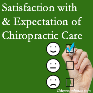 Sitka chiropractic care delivers patient satisfaction and meets patient expectations of pain relief.