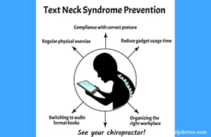 Arctic Chiropractic, Sitka presents a prevention plan for text neck syndrome: better posture, frequent breaks, manipulation.