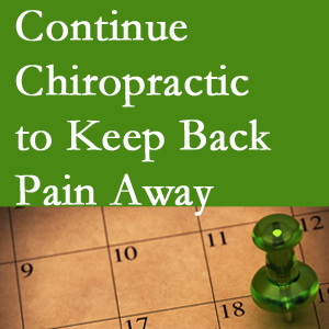 Continued Sitka chiropractic care fosters back pain relief.
