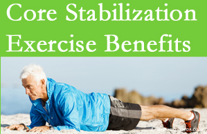 Arctic Chiropractic, Sitka presents support for core stabilization exercises at any age in the management and prevention of back pain. 