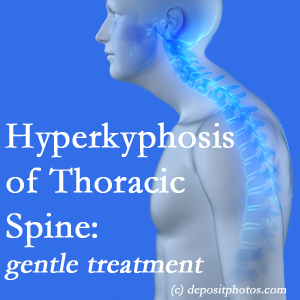 1 The Sitka chiropractic care of hyperkyphotic curves in the [thoracic spine in older people responds nicely to gentle chiropractic distraction care.