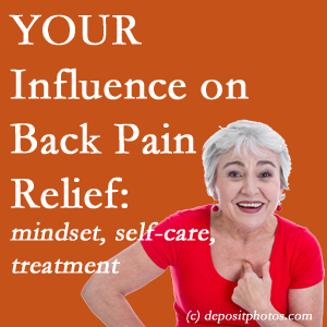 Sitka back pain patients’ roads to recovery depend on pain reducing treatment, self-care, and positive mindset.